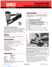 Senco FramePro 601 Manuals | ManualsLib