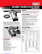 Senco DuraSpin DS200-14v Specifications