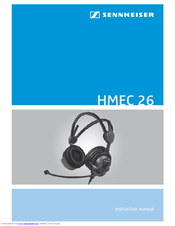 Sennheiser HMEC 26 Instruction Manual