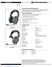 Sennheiser HMD 280 - Specification Sheet