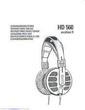 Sennheiser Ovation II HD 560 User Manual