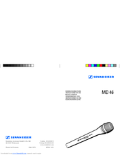 Sennheiser MD 46 Instructions For Use Manual