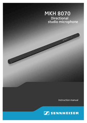 Sennheiser MKH 8070 Instruction Manual