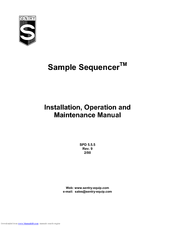 Sentry Sample Sequencer Installation And Operation Manual