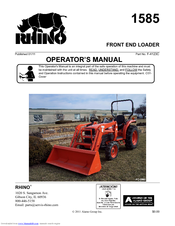 RHINO 1585 Operator's Manual
