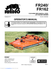 RHINO FR162 Operator's Manual