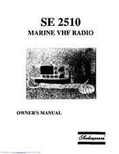 Shakespeare Electronic SE 2510 Owner's Manual