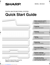Sharp MX-B401 Quick Start Manual