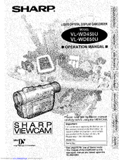 Sharp Viewcam VL-WD450U Operation Manual