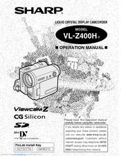Sharp Viewcam VL-Z400H-T Operation Manual