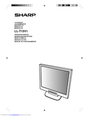 Sharp LL-T15V1 Operation Manual