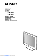 Sharp LL-T1803 Operation Manual
