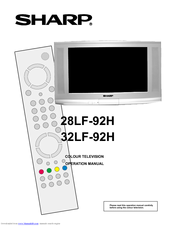 Sharp 28LF-92H Operation Manual