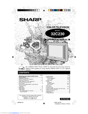 Sharp 32C230 Operation Manual