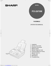 Sharp FO-2970M Operation Manual