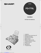 Sharp FO-775L Operation Manual
