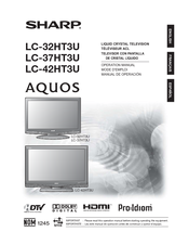 Sharp Aquos Lc 37ht3u Manuals Manualslib