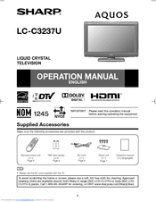 Sharp AQUOS LC-C3237U Operation Manual