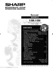 Sharp R-305HD Operation Manual