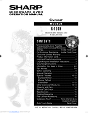 Sharp CAROUSEL R-190HK Operation Manual