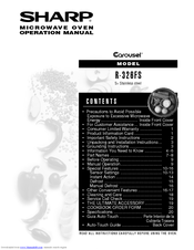 Sharp Carousel R-326FS Operation Manual