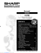 Sharp R-370E Operation Manual