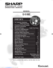 Sharp R-414HS Operation Manual