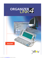 Sharp ORGANIZER Link4 Operating Instructions Manual
