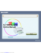 Sharp AJ-2000 Online Manual