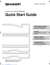 Sharp TINSE4633FCZZ Quick Start Manual