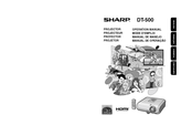 Sharp DT 500 - WXGA DLP Projector Operation Manual