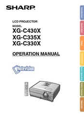 Sharp Notevision XG-C330X Operation Manual