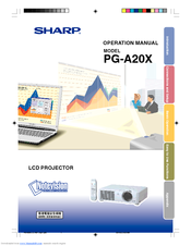 Sharp Notevision PG-A20X Operation Manual