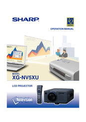 Sharp XG-NV5XU Operation Manual