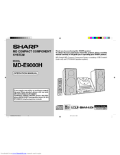 Sharp MD-E9000H Operation Manual