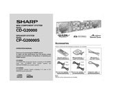 Sharp CD-G20000P Operation Manual
