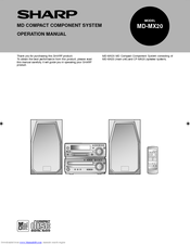 Sharp MD-MX20 Operation Manual