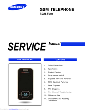 Samsung SGH-F250 Service Manual