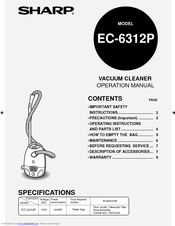Sharp EC-6312P Operation Manual