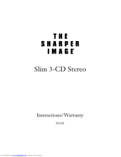 Sharper Image CD Stereo Instructions Manual