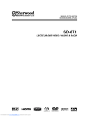 Sherwood Newcastle SD-871 Manuel D'utilisation