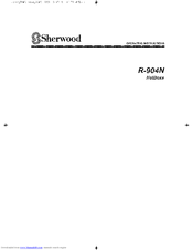 Sherwood NetBoxx R-904N Operating Instructions Manual