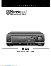Sherwood Newcastle R-525 Operating Instructions Manual