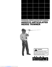 Shindaiwa AHS2510 Owner's/Operator's Manual