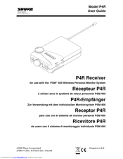 Shure P4R RECEIVER P4R User Manual
