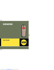 Siemens M30 User Manual