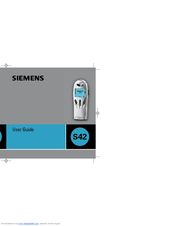 Siemens S42 User Manual