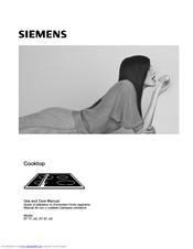 Siemens ET 77..UC Use And Care Manual