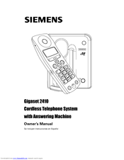 Siemens Gigaset 2410 Owner's Manual