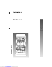 Siemens 9000006261(8401) Instructions For Use Manual